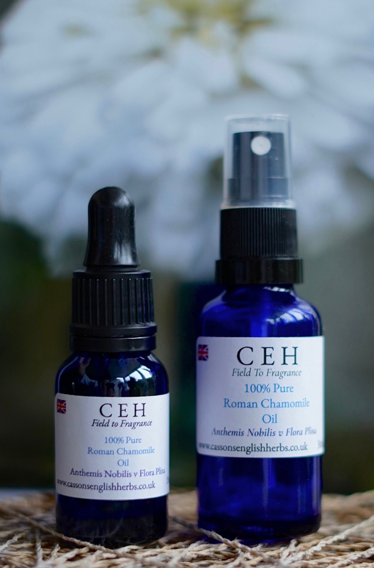 Spritz & Mini Dropper Duo Roman Chamomile Oil.